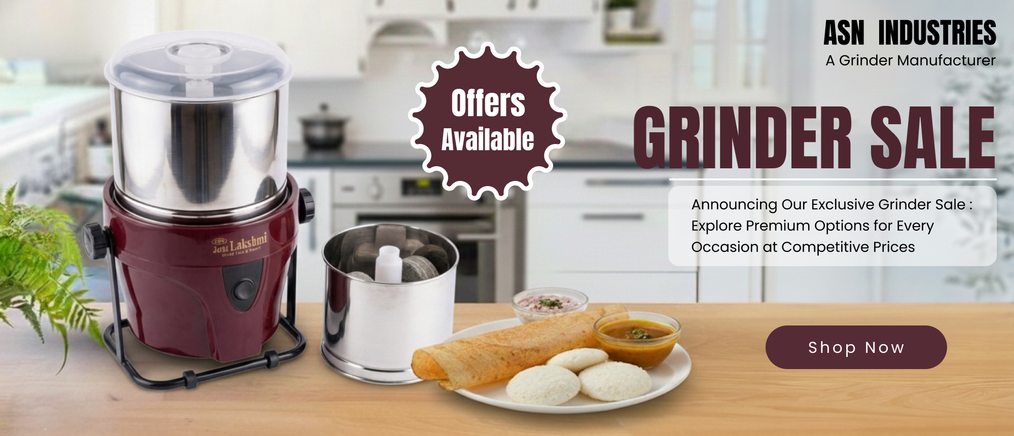 Tilt Wet Grinder